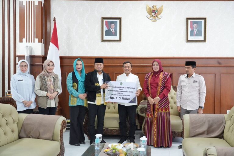 Pemprov Kaltim Salurkan Bantuan Rp3,5 Miliar untuk Korban Banjir Lumpur dan Longsor di Aceh