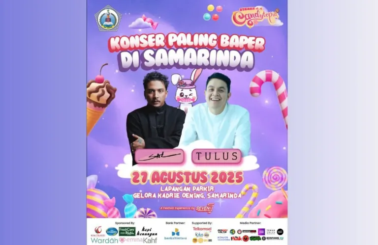 Besok Malam Puncak HUT Smaga ke-44, Tulus dan Sal Priadi Siap Bikin Baper